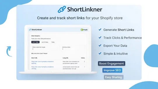 Meroxio Link Shortener screenshot
