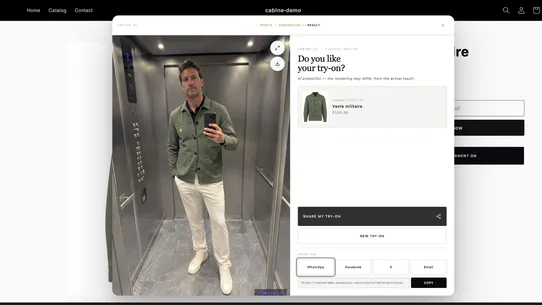 Cabine.ai screenshot