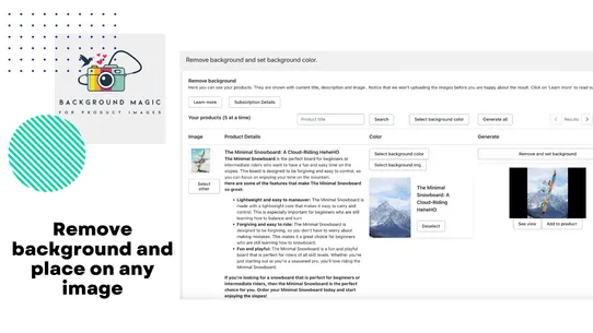 BackgroundMagic for Products screenshot