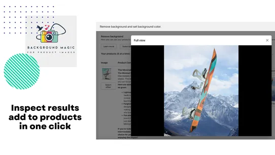 BackgroundMagic for Products screenshot