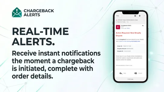 Chargeback Alerts screenshot