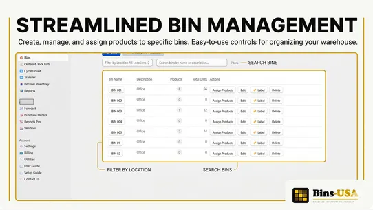 Bins‑USA screenshot