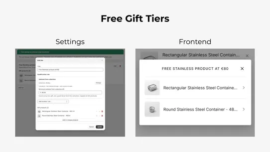 Cart Drawer ‑ Gifts &amp; Upsells screenshot