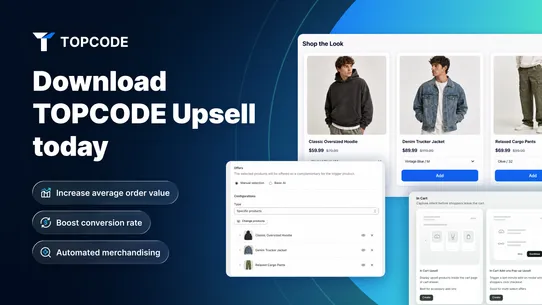 Topcode | Upsell &amp; Cross sell screenshot