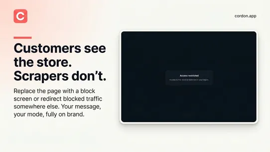 Cordon: VPN &amp; Country Blocker screenshot