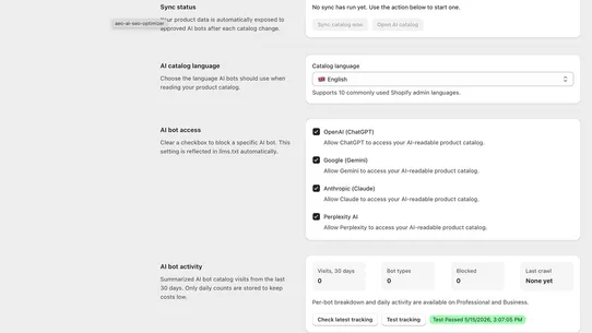 AEO AI SEO Optimizer screenshot
