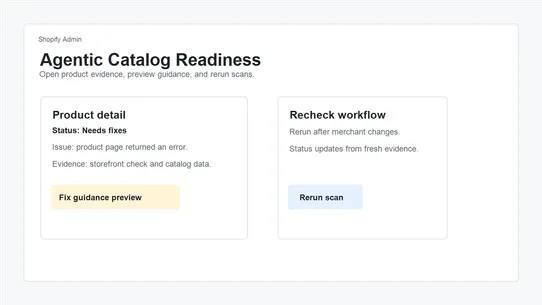 Agentic Catalog Readiness screenshot