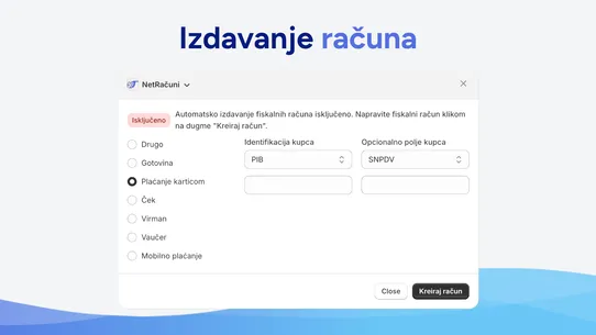 NetRačuni ‑ Fiskalna Kasa screenshot