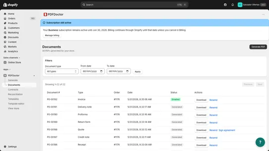 PDFDoctor: PDF Invoices &amp; VAT screenshot