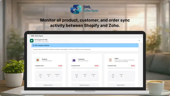 SML Zoho Sync screenshot