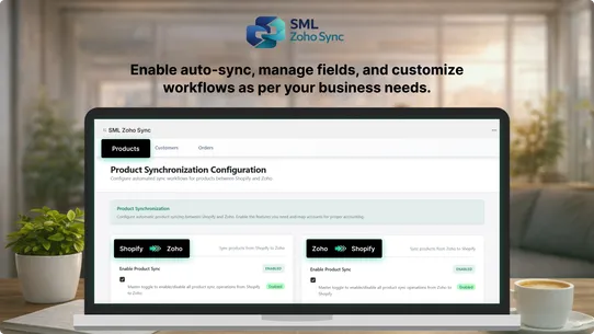 SML Zoho Sync screenshot