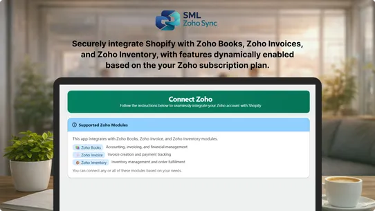SML Zoho Sync screenshot