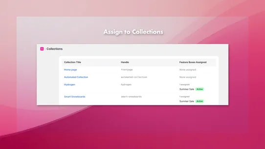 View6 Collection Feature Box screenshot
