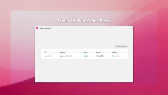 View6 Collection Feature Box screenshot