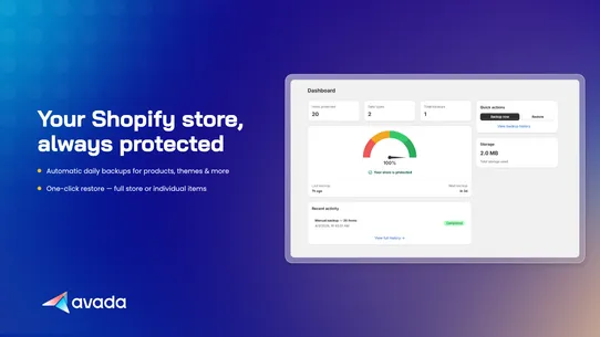 Avada Backups &amp; Restore screenshot