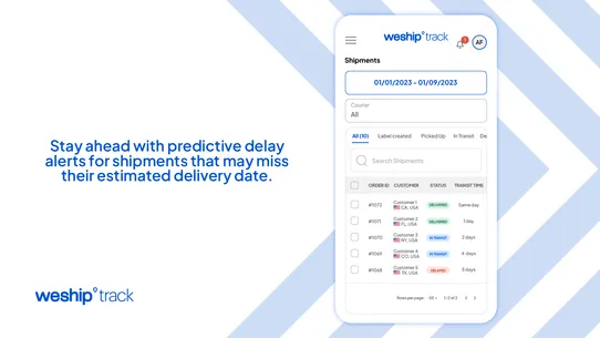 WeShip Track ‑ Order Tracking screenshot