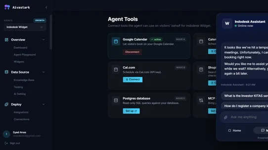 AivaStark ‑ Ai Support Agent screenshot