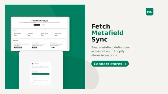 Fetch Metafield Sync screenshot