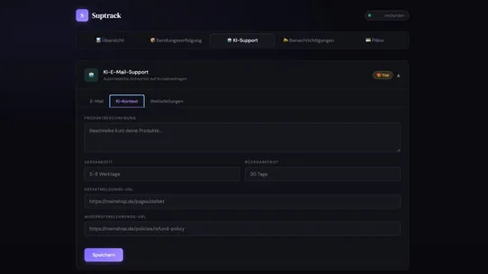suptrack screenshot