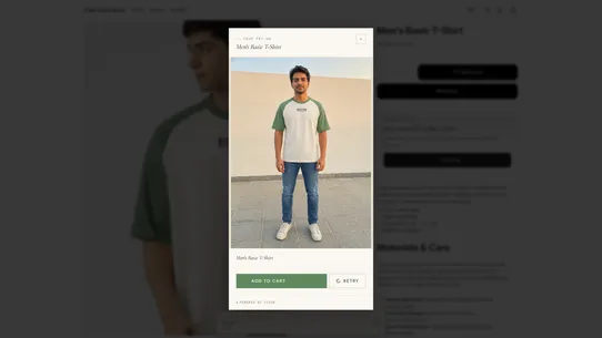 Figur: AI Virtual Try‑On screenshot
