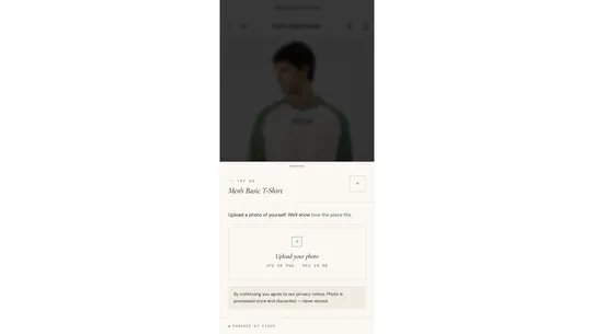 Figur: AI Virtual Try‑On screenshot
