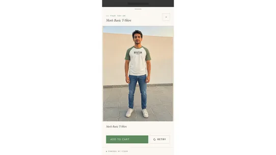 Figur: AI Virtual Try‑On screenshot