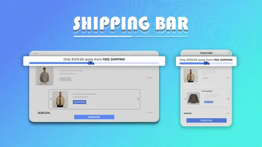 BeUniq ‑ Free Shipping Bar screenshot