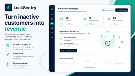 LeakSentry: Stop Revenue Leaks screenshot