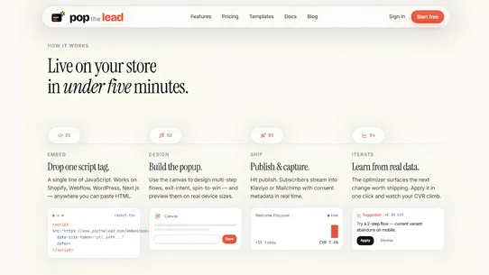 Popthelead screenshot