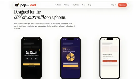 Popthelead screenshot