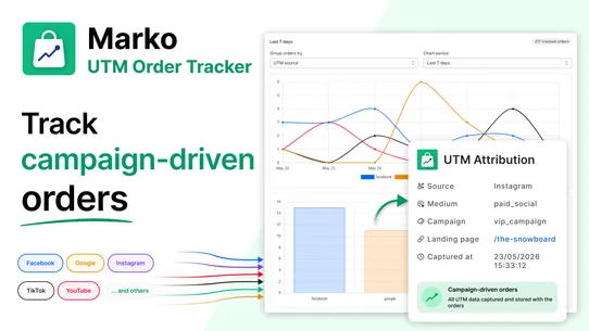 Marko ‑ UTM Order Tracker screenshot