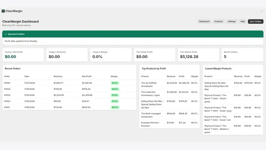 ClearMargin screenshot
