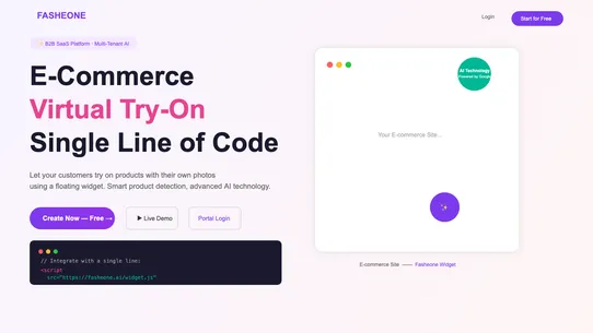 Fasheone AI Virtual Try‑On screenshot