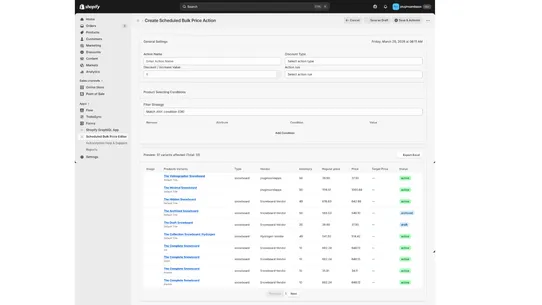 Scheduled Bulk Price Editor screenshot