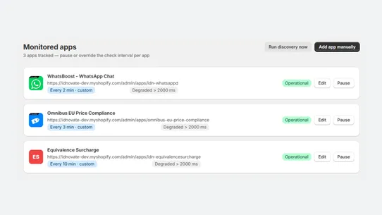 AppPulse App Uptime &amp; Health screenshot