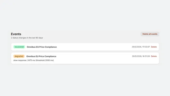 AppPulse App Uptime &amp; Health screenshot