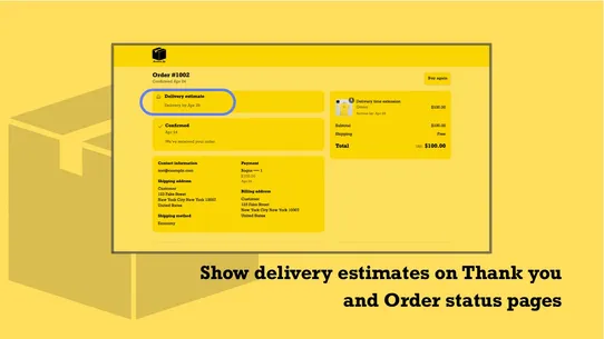 ArrivesBy Delivery Estimates screenshot