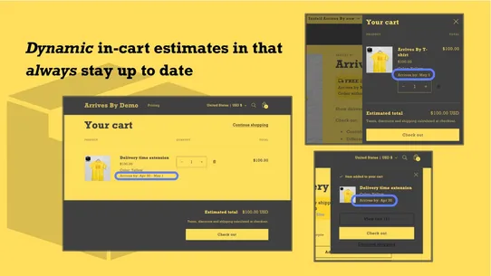 ArivBy Estimated Delivery Date screenshot