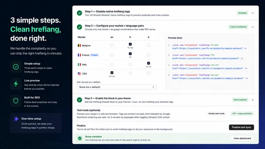 Hreflang Cleaner screenshot