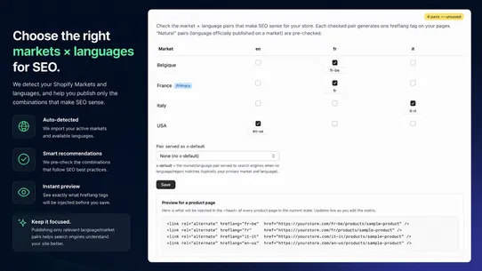 Hreflang Cleaner screenshot