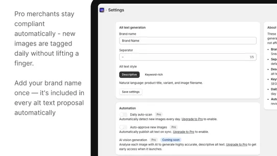 Image Alt Text Bulk Editor screenshot