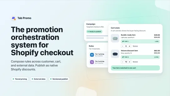 Tab Promo: Discounts &amp; Tiers screenshot
