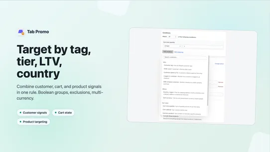 Tab Promo: Discounts &amp; Tiers screenshot