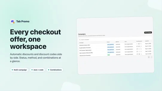 Tab Promo: Discounts &amp; Tiers screenshot