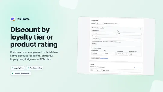 Tab Promo: Discounts &amp; Tiers screenshot