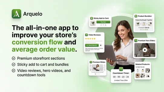 Arquelo: Upsells &amp; Storefront screenshot