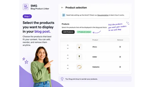 SMG Blog Product Linker screenshot