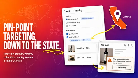 WARN: Product Warning &amp; Popup screenshot