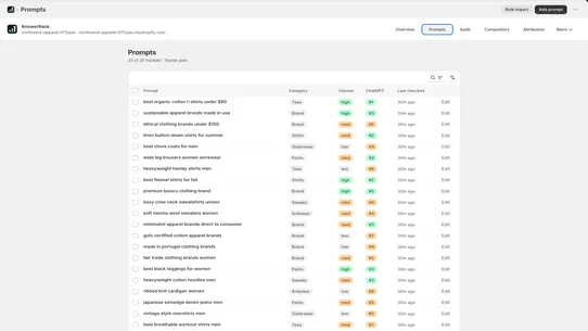 AnswerRank screenshot