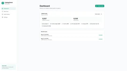 CatalogCheck screenshot